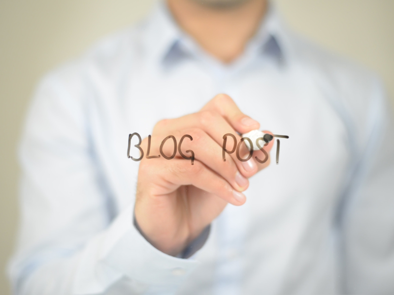 blog post texto