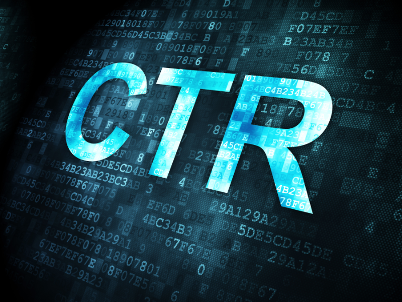 o que é ctr cliques